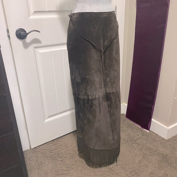 Long leather skirt - Picture 1 of 11